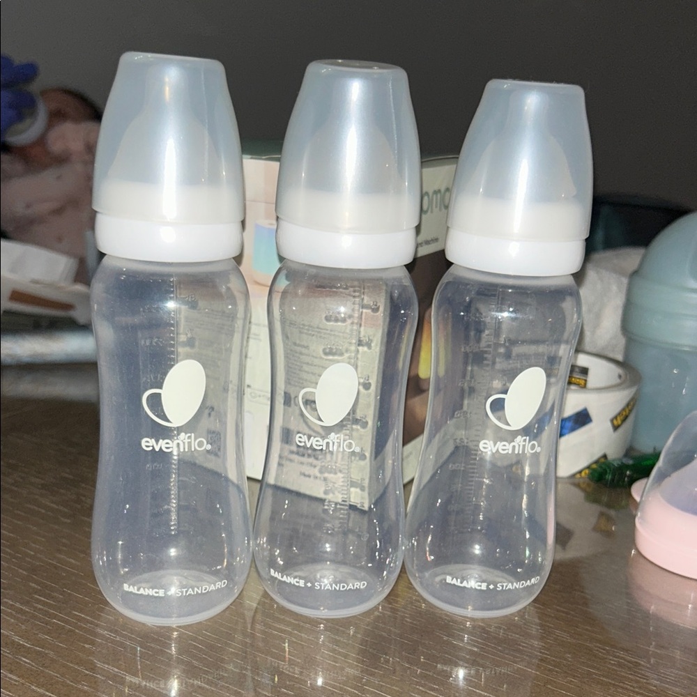 Evenflo Clear Baby Bottles Trio